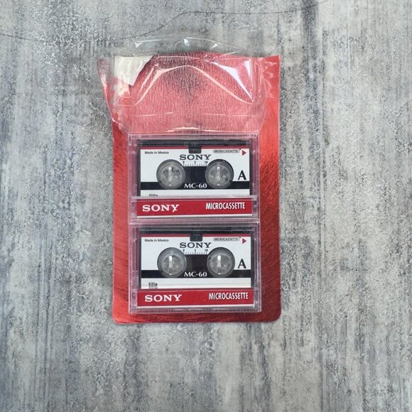 2 Sony MC-60  Cassettes Brand New Open Package. - Picture 1 of 3